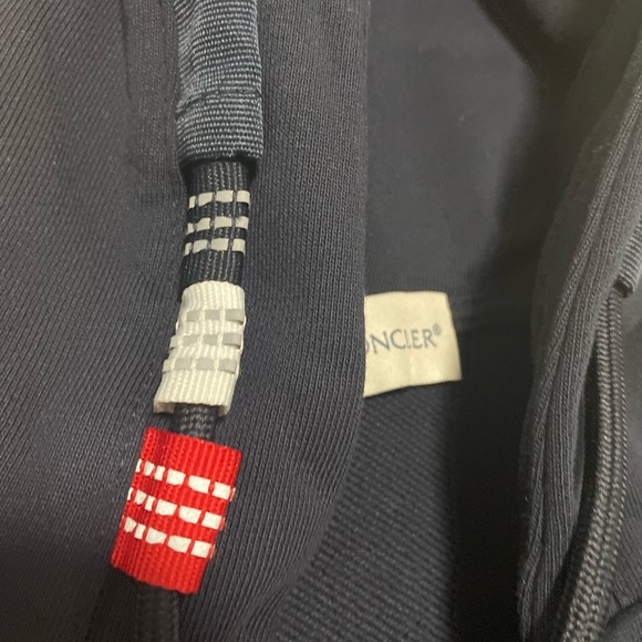 Moncler Blue Zipped Hoodie - Picture 3 of 5